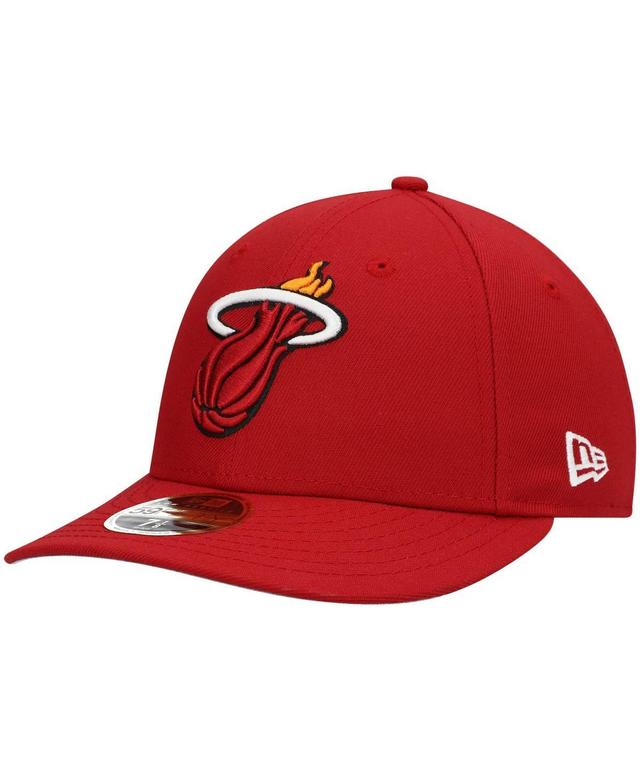 Mens New Era Miami Heat Team Low Profile 59FIFTY Fitted Hat Product Image