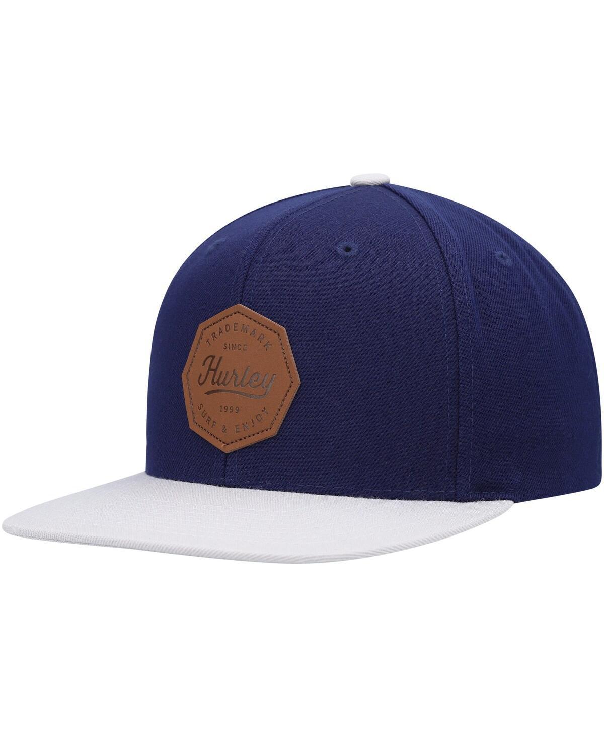 Mens Hurley Navy/Gray Tahoe Snapback Hat Product Image