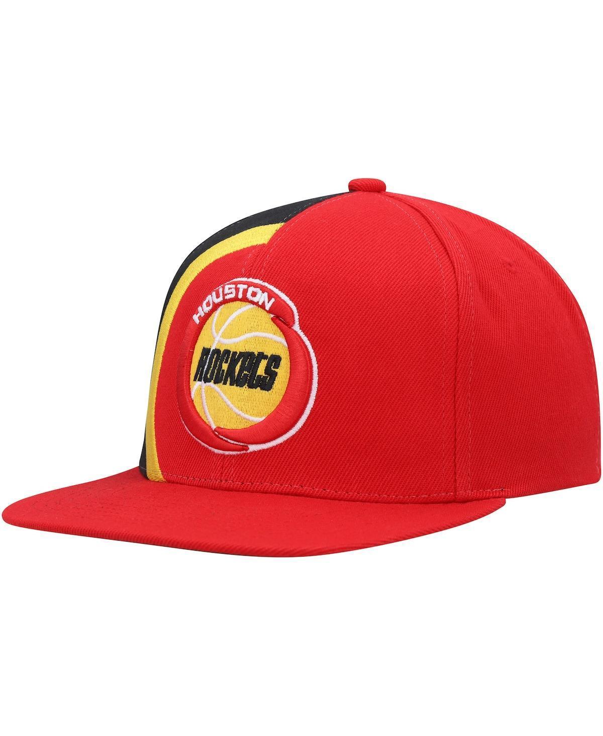 Mens Mitchell & Ness Houston Rockets Hardwood Classics Retroline Snapback Hat Product Image