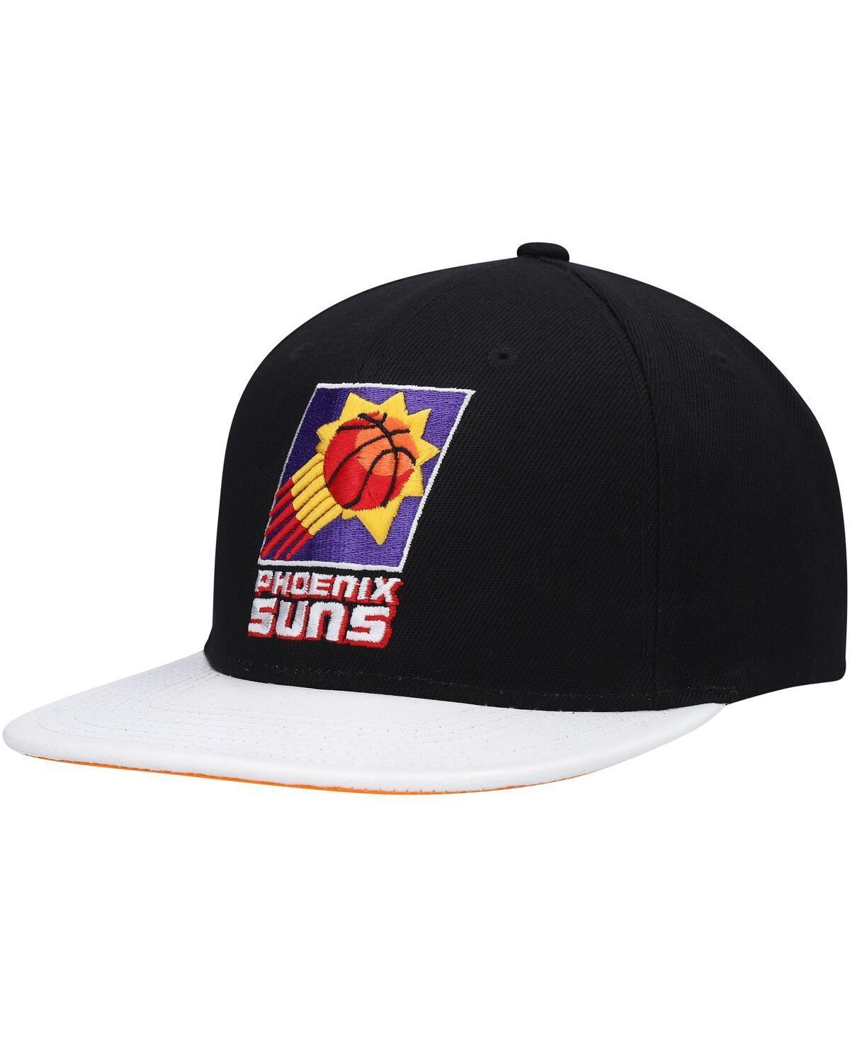 Mens Mitchell & Ness Black Phoenix Suns Hardwood ClassicsWear Away VisorSnapback Hat - Black Product Image