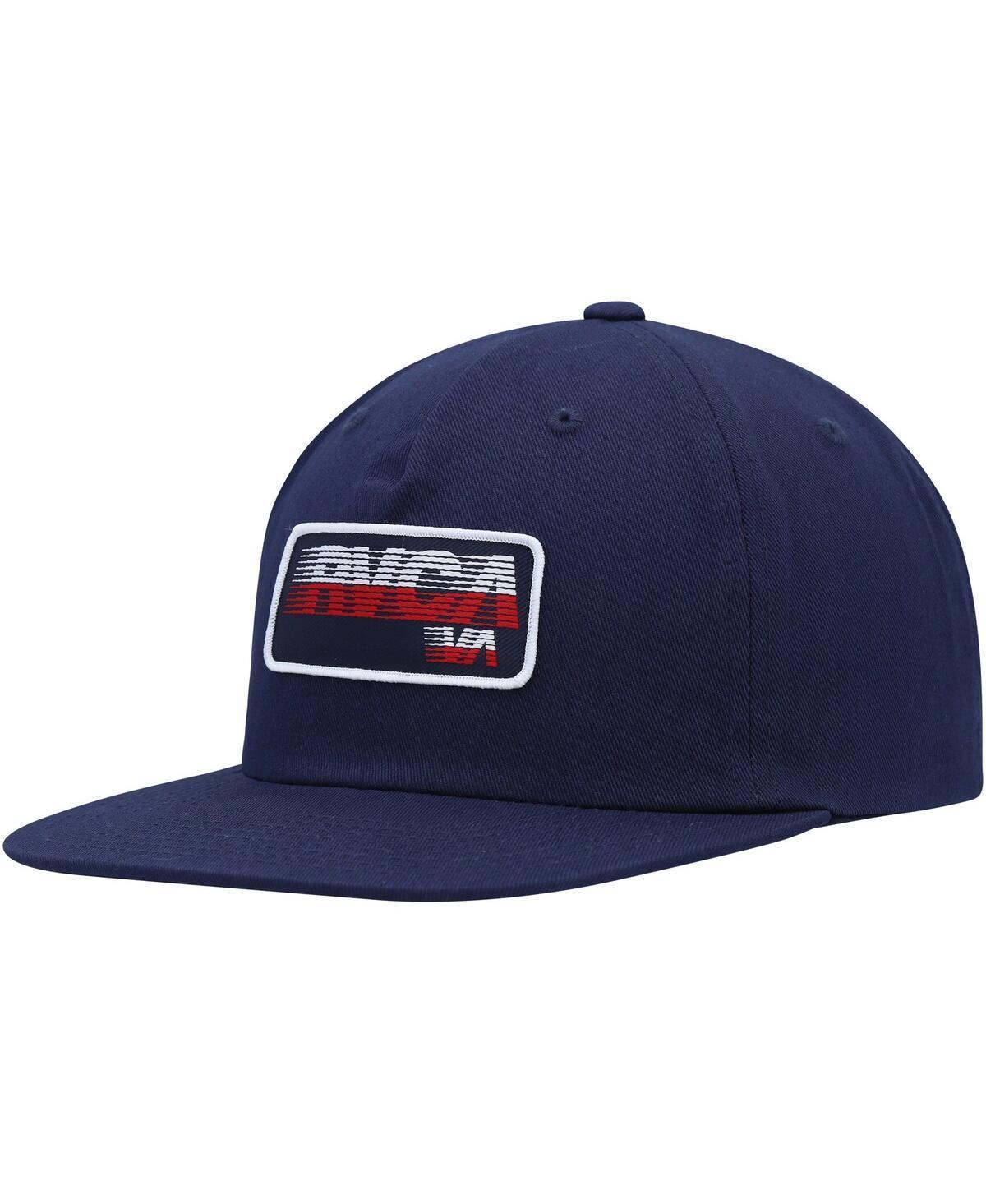 Mens Rvca Navy Motion Snapback Hat Product Image