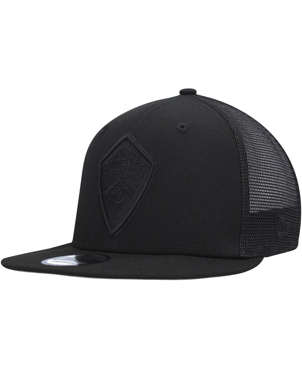 Mens New Era Black Colorado Rapids Logo Classic 9FIFTY Trucker Snapback Hat Product Image