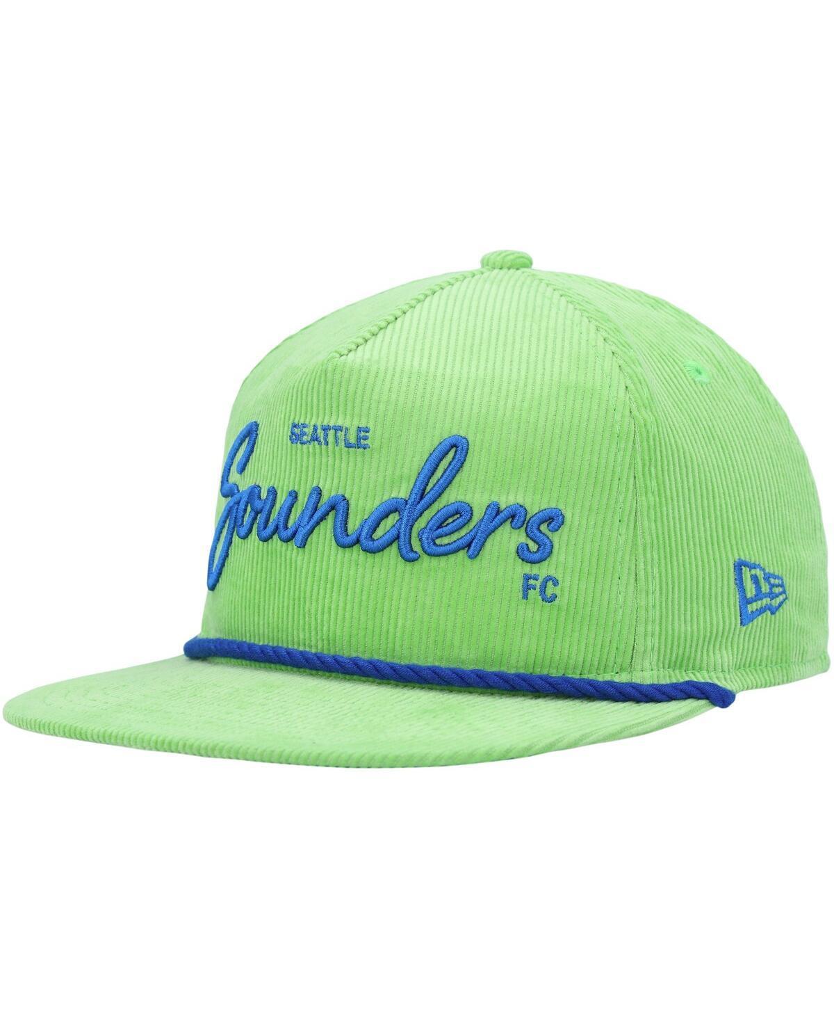 Mens New Era Seattle Sounders FC Corduroy Golfer Adjustable Hat Product Image