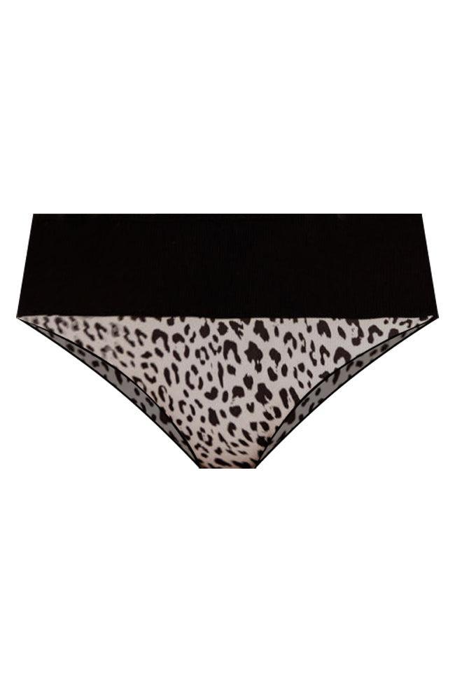 Meant For You Black Leopard Bikini Bottoms FINAL SALE Product Image