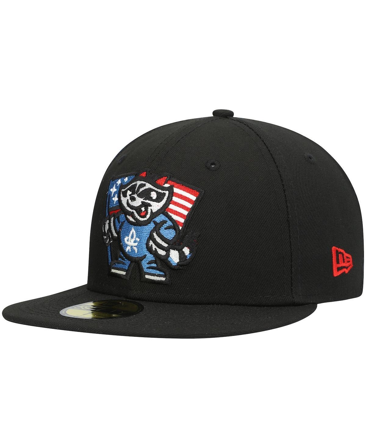 Men's New Era Black Rocket City Trash Pandas Authentic Collection Team Alternate 59FIFTY Fitted Hat Product Image