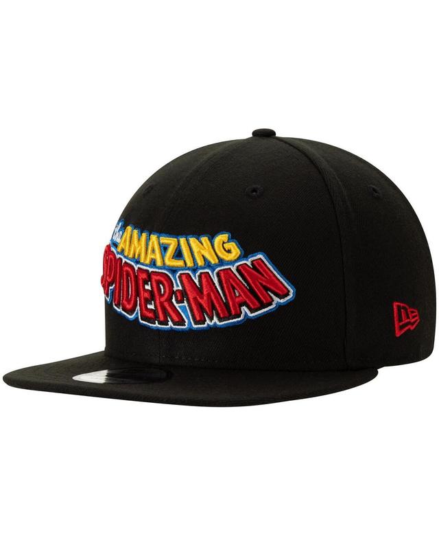 Mens New Era Black The Amazing Spider-Man 9FIFTY Adjustable Snapback Hat Product Image