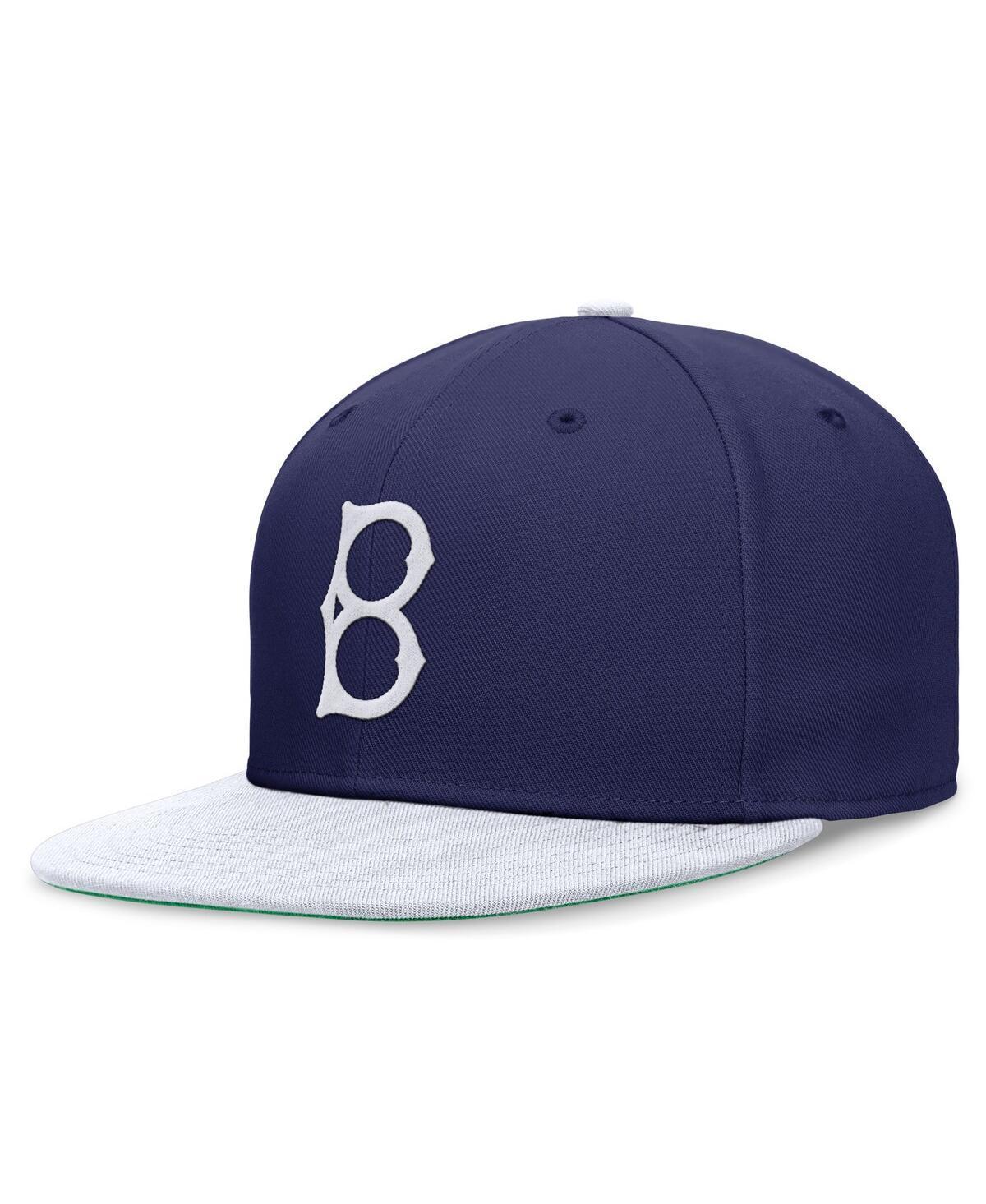 Mens Nike Royal/White Brooklyn Dodgers Rewind Cooperstown True Performance Fitted Hat Product Image