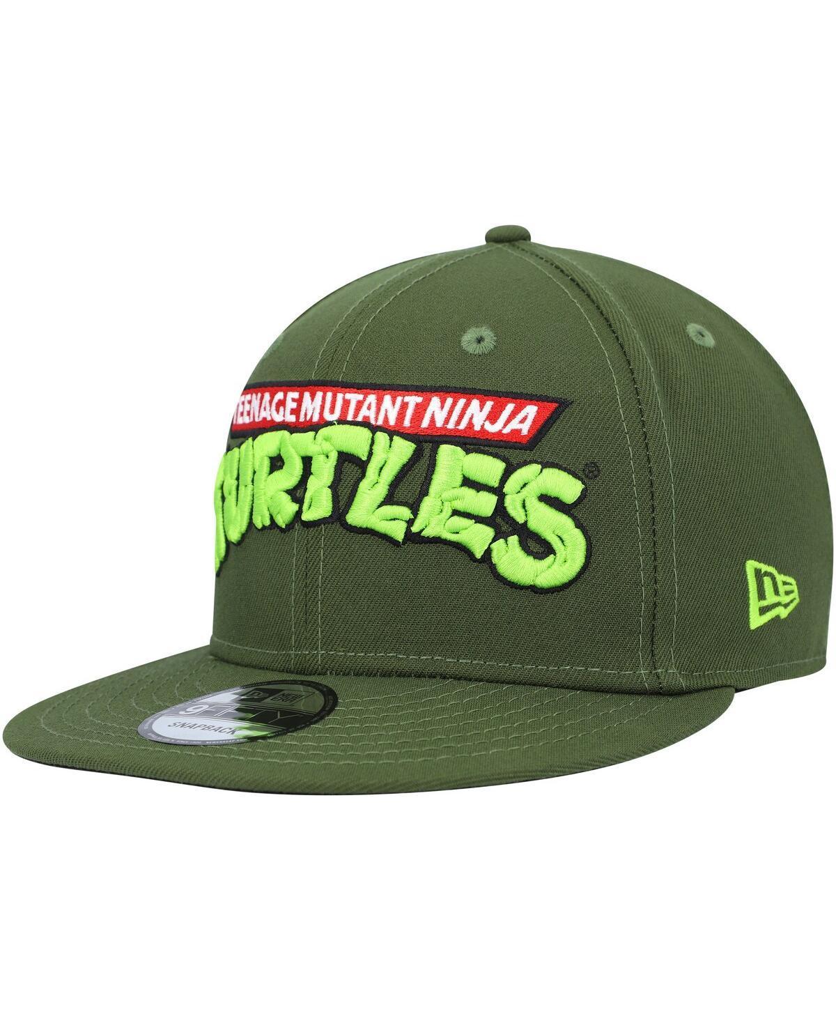 Mens New Era Green Teenage Mutant Ninja Turtles Wordmark Trucker 9FIFTY Snapback Hat Product Image