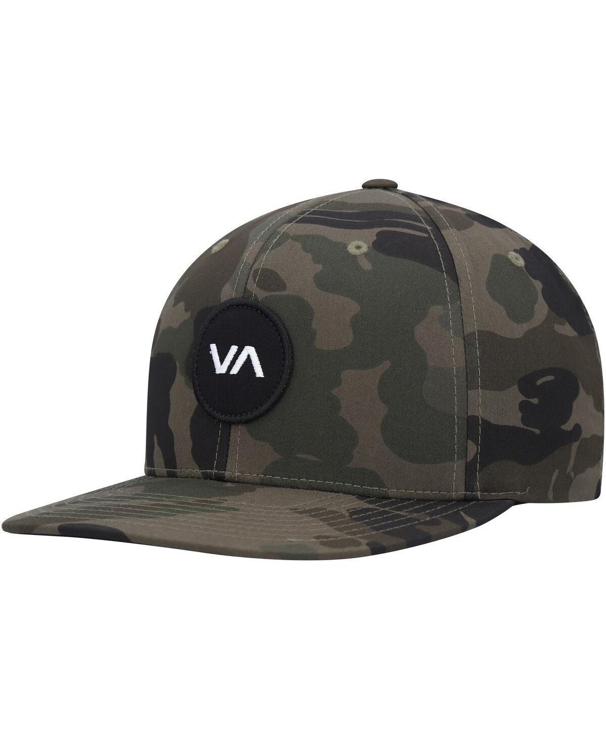 Mens RVCA Camo VA Patch Snapback Hat Product Image