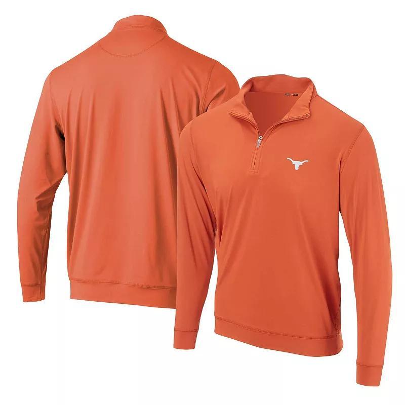 Mens Texas Orange Texas Longhorns Forty Acres EcoTec Classic Half-Zip Jacket Product Image