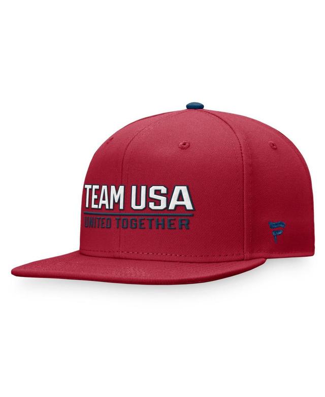 Mens Fanatics Red Team USA Snapback Hat Product Image