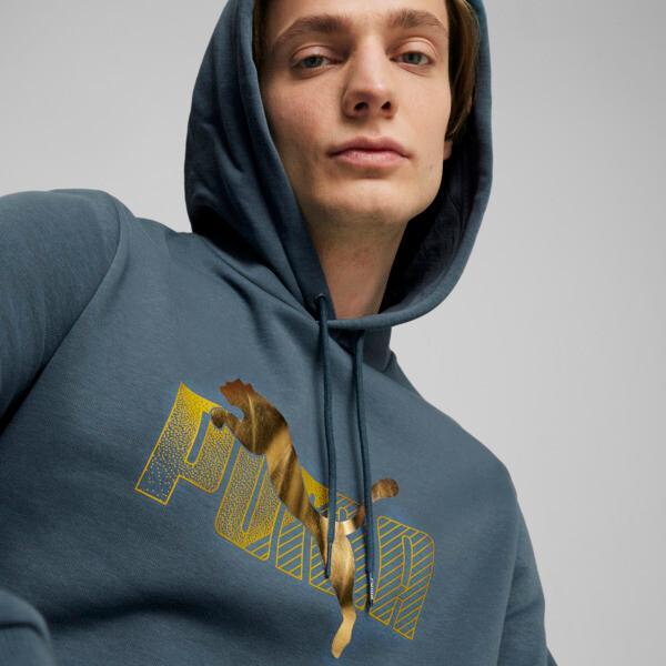 PUMA ESS+ LOGO LAB Men's Hoodie in Grey Skies Product Image