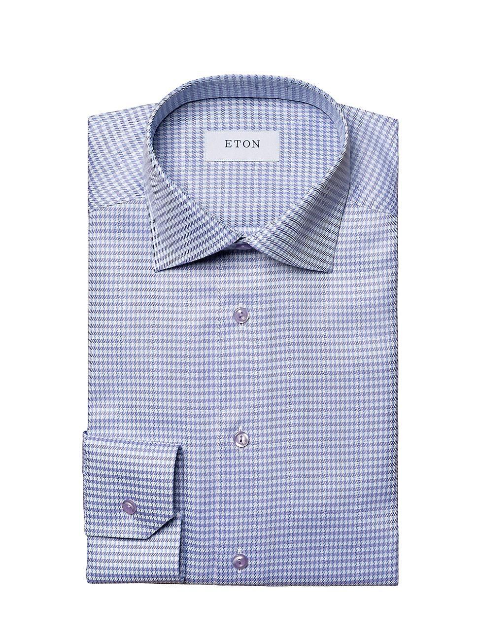 Mens Contemporary Fit Houndstooth Twill Shirt Product Image