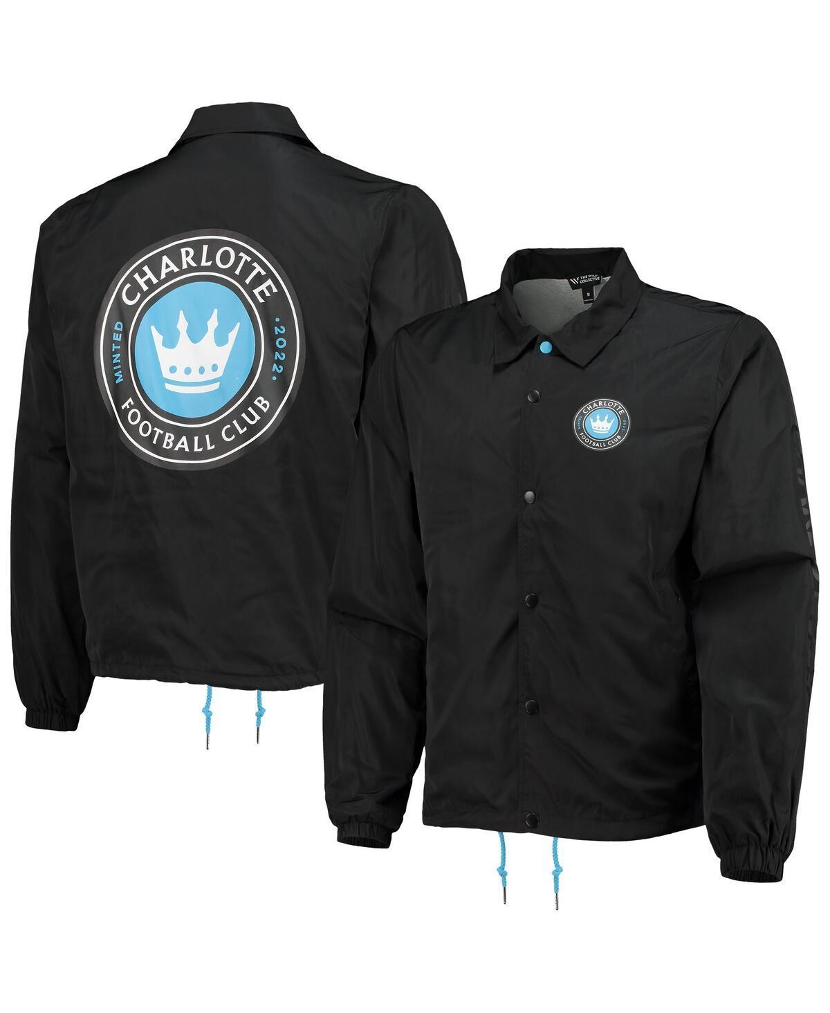 Mens The Wild Collective Black Charlotte Fc Coaches Full-Snap Jacket Product Image