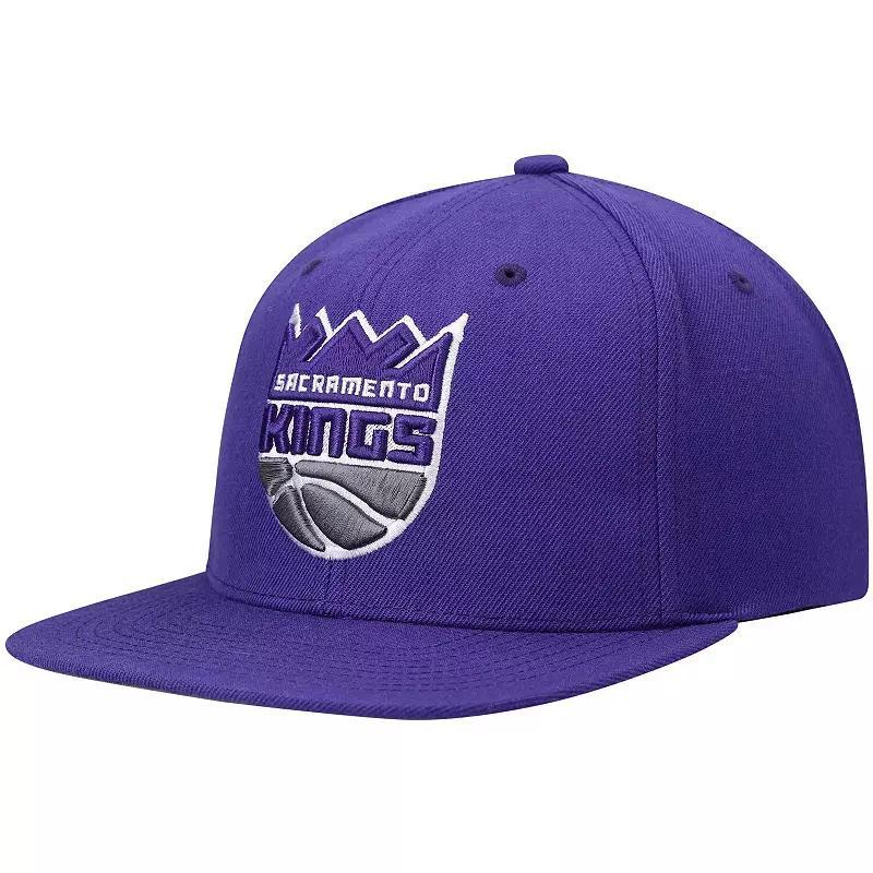 Mens Mitchell & Ness Sacramento Kings Ground 2.0 Snapback Hat Product Image