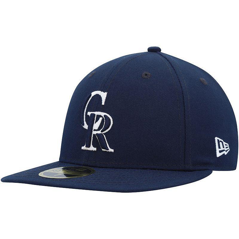 Men's New Era Navy Colorado Rockies Oceanside Low Profile 59FIFTY Fitted Hat Product Image