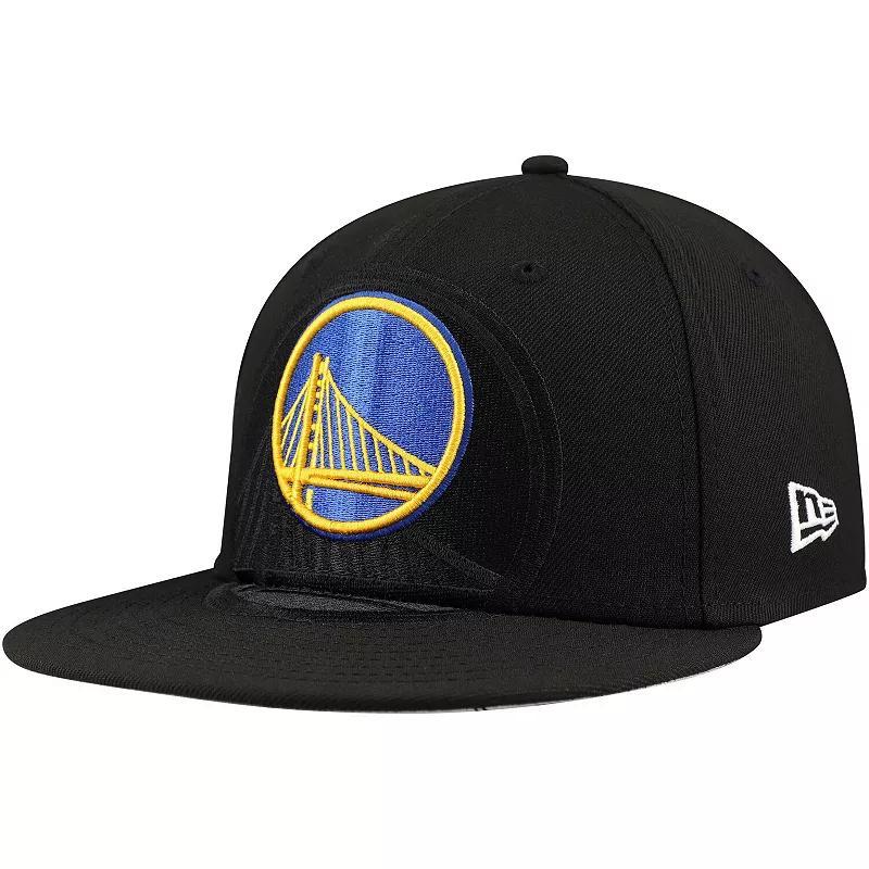 Mens New Era Golden State Warriors out Shadow Logo 59FIFTY Fitted Hat Product Image