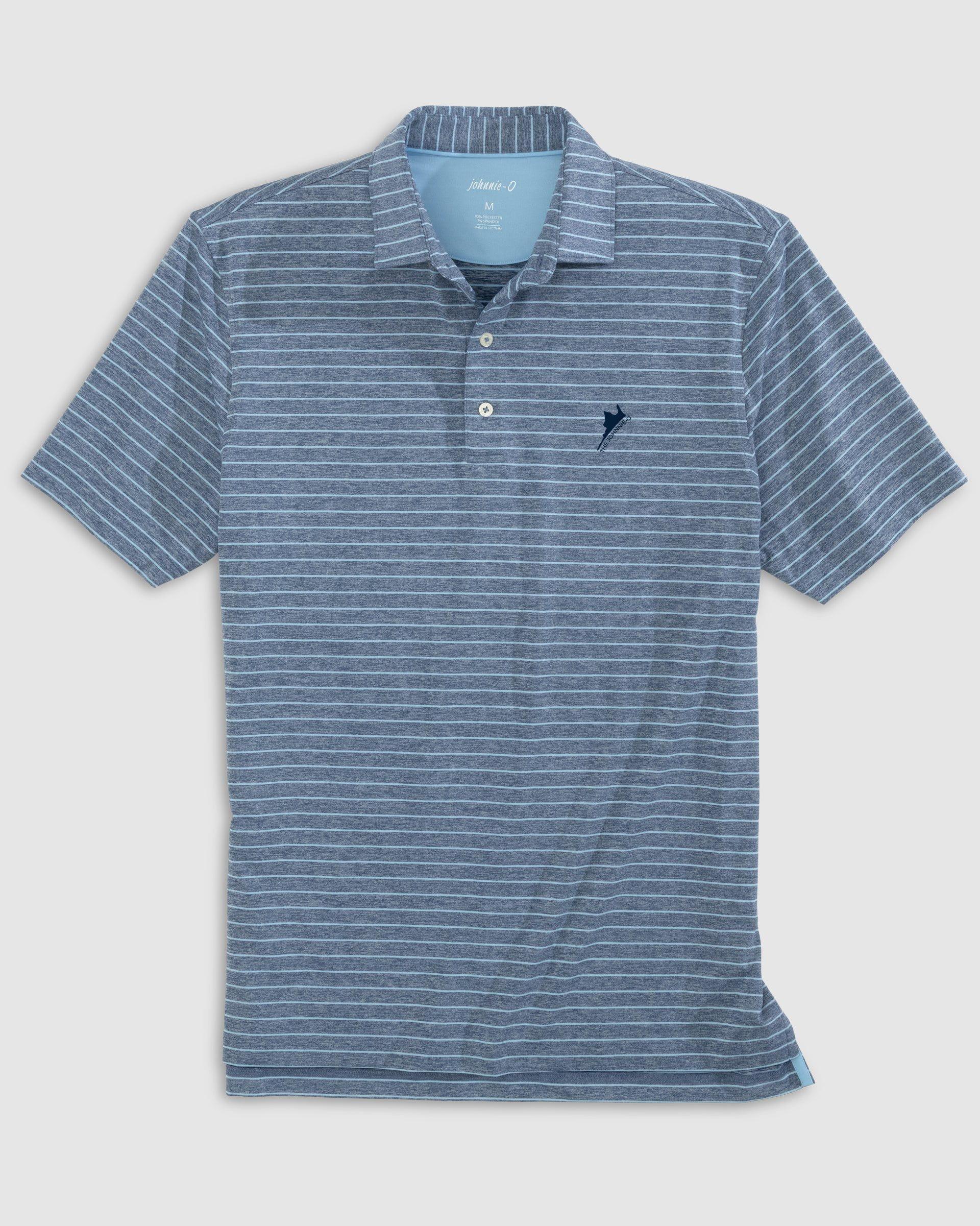 johnnie-O The johnnie-O at Sea Island Newton Striped Jersey Performance Polo Product Image