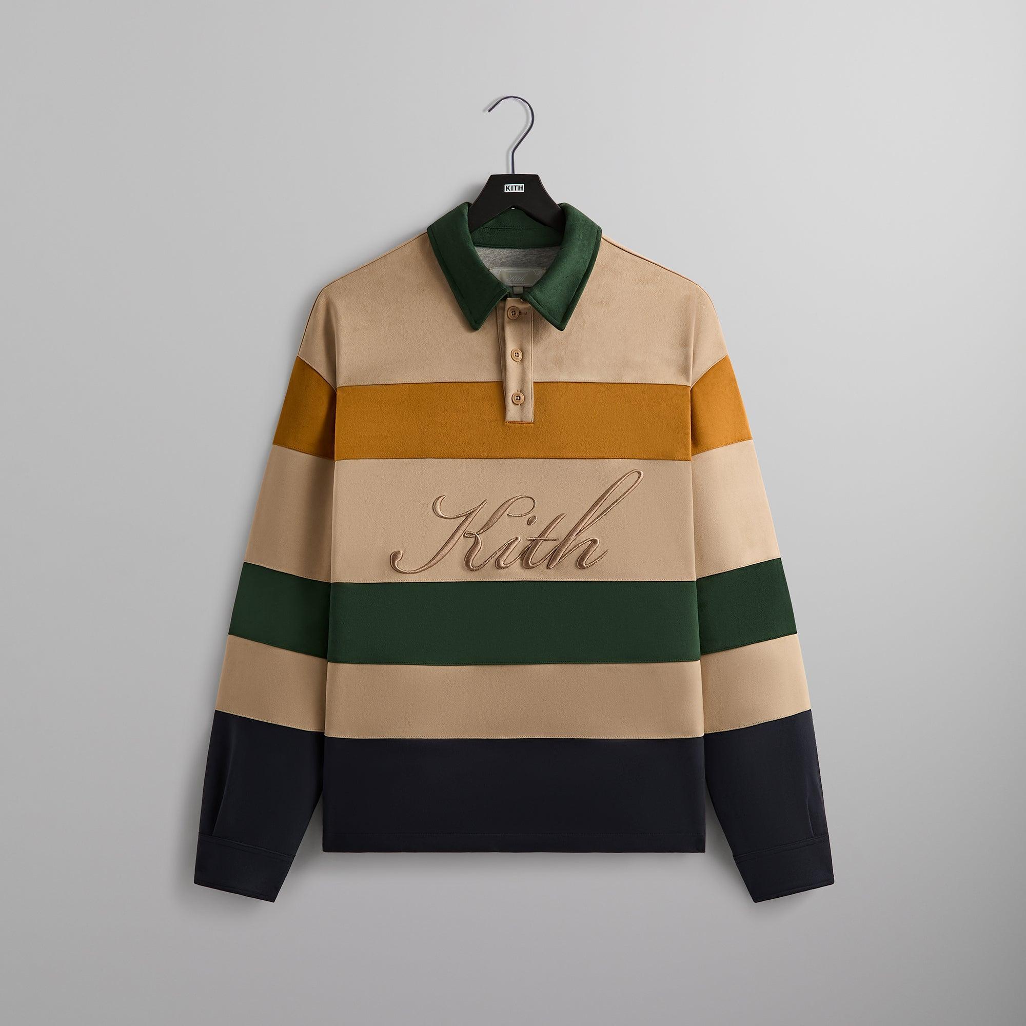 Kith Stripe Microsuede Tanner Pullover - History Male Product Image