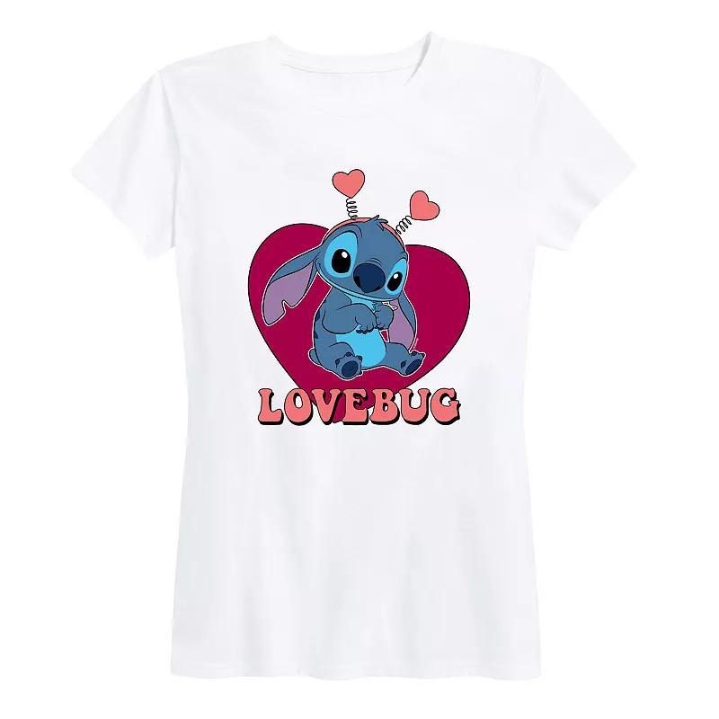 Disneys Lilo & Stitch Womens Lovebug Graphic Tee Product Image