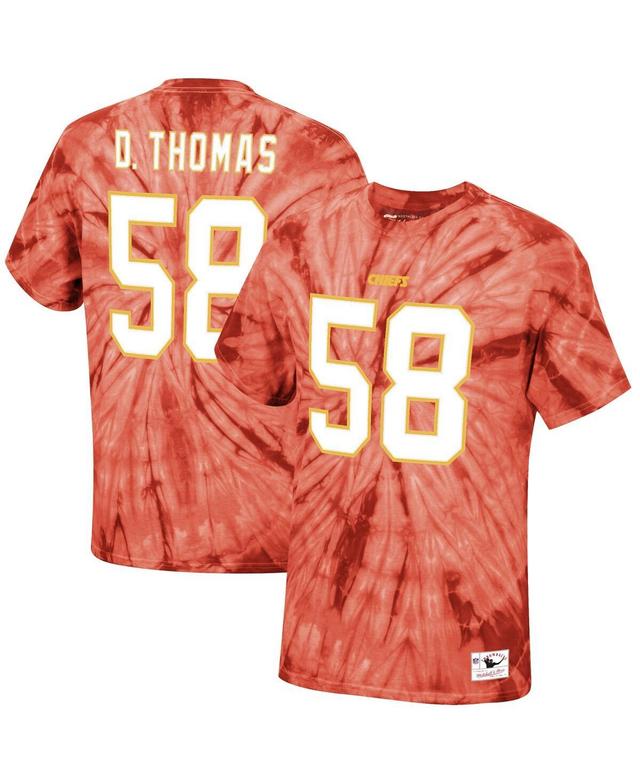 Mens Mitchell & Ness Derrick Thomas Kansas City Chiefs Tie-Dye Retired Player Name & Number T-Shirt Product Image