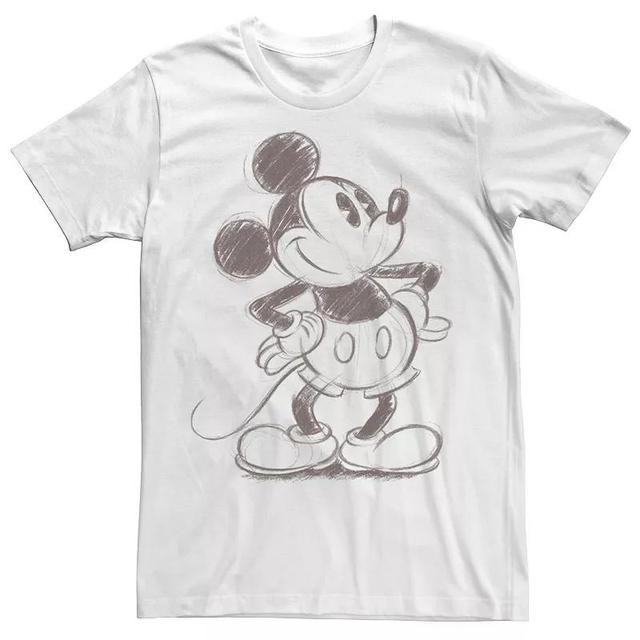 Disneys Mickey Mouse Mens Pencil Sketch Original Graphic Tee Product Image