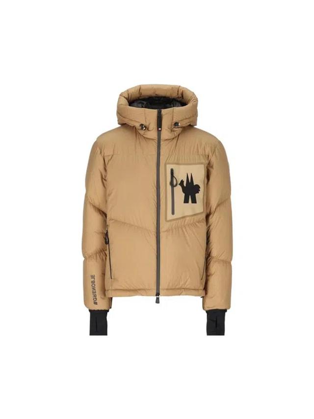 MONCLER Mandres Nylon Down Jacket In Argilla Product Image