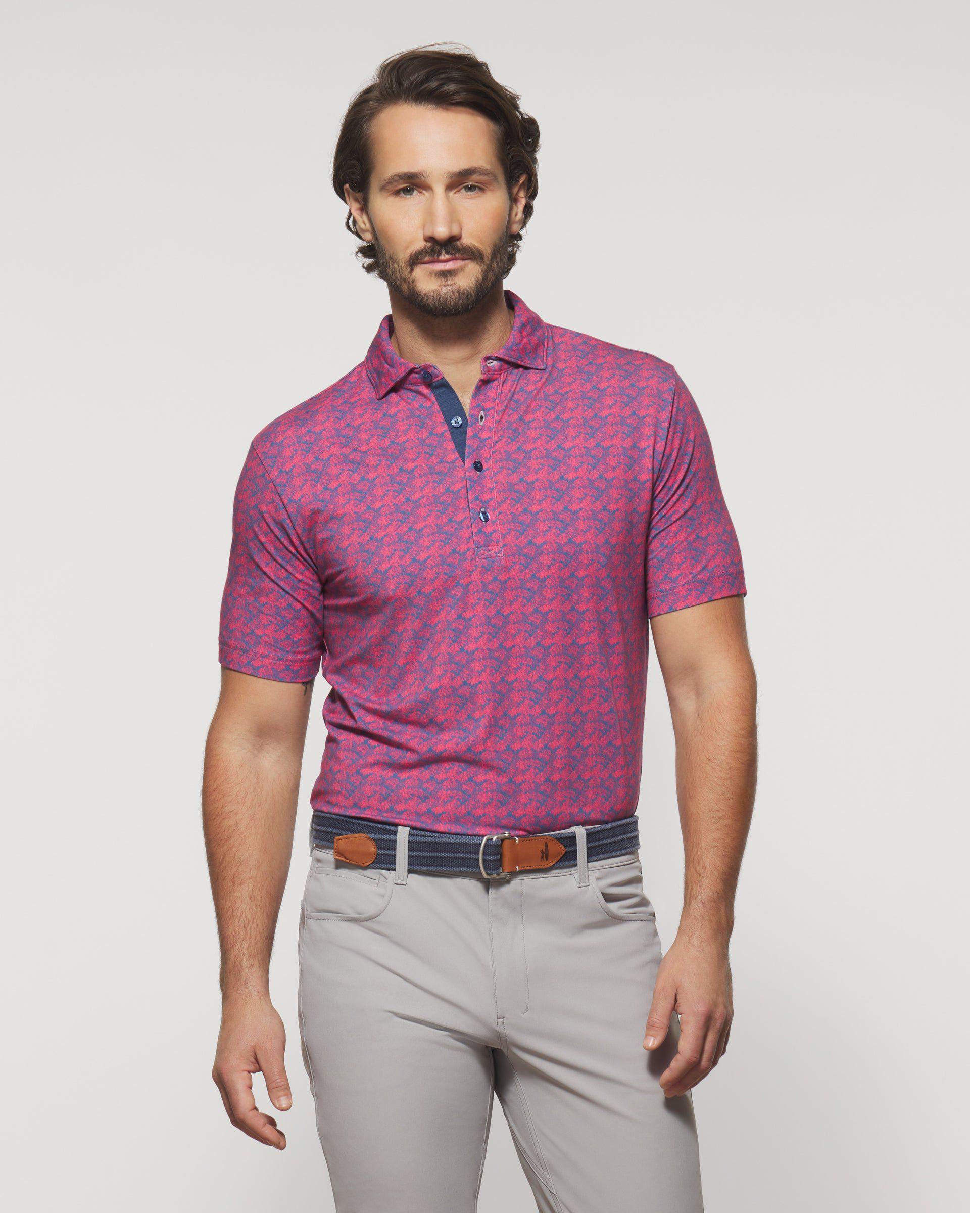 Sanford Printed Linxter Cotton Performance Polo Male Product Image