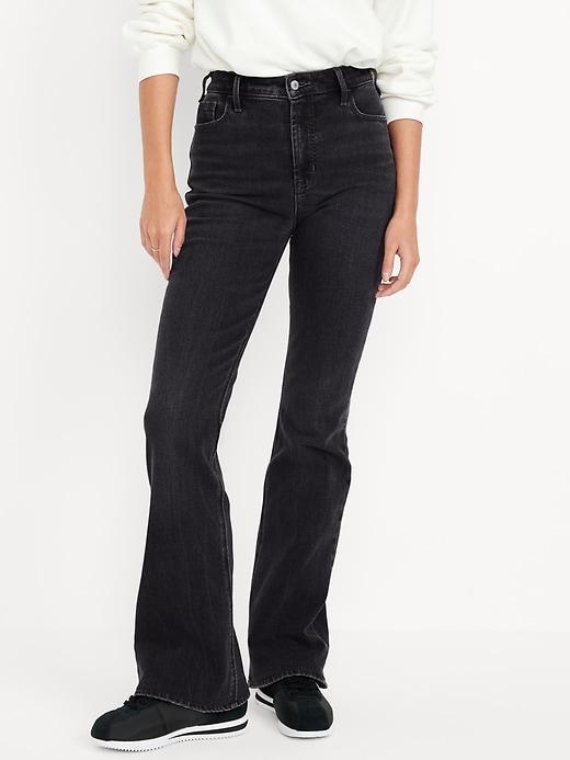 Extra High-Waisted Flare Jeans Product Image