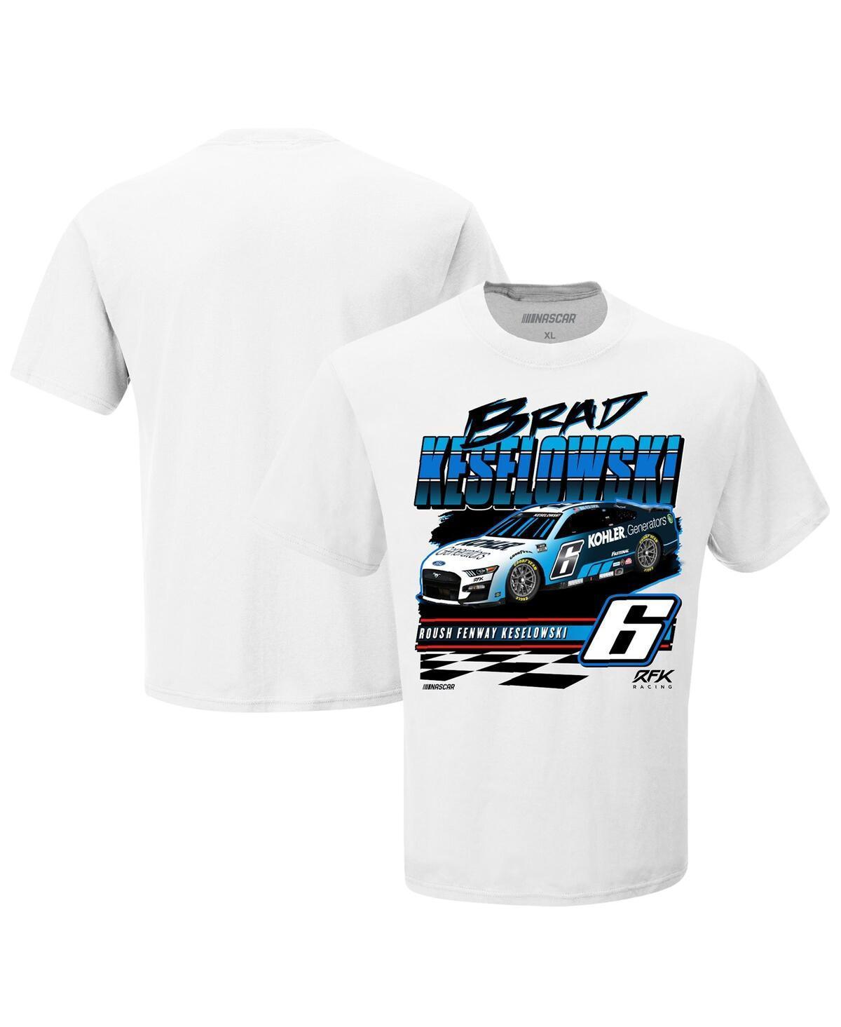 Mens Rfk Racing White Brad Keselowski Kohler Wedge T-shirt Product Image