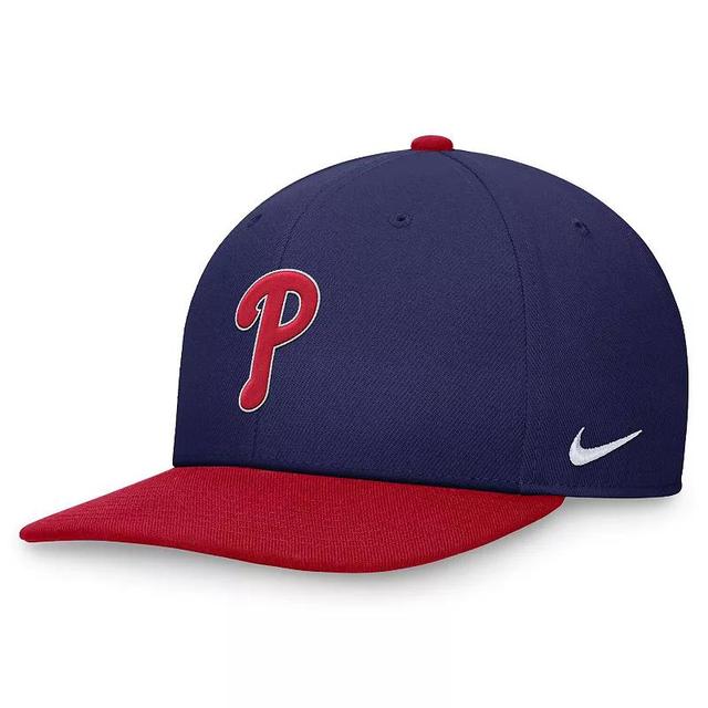 Mens Nike Royal/Red Philadelphia Phillies Evergreen Two-Tone Snapback Hat Product Image