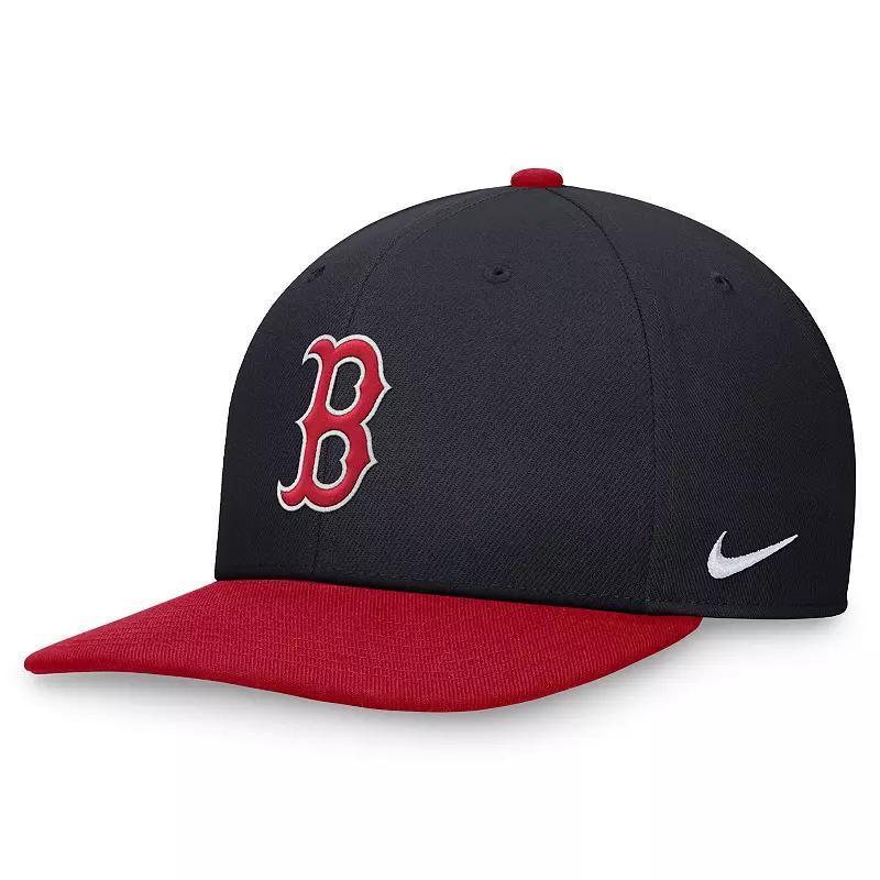 Mens Nike /Red Boston Red Sox Evergreen Two-Tone Snapback Hat Blue Product Image