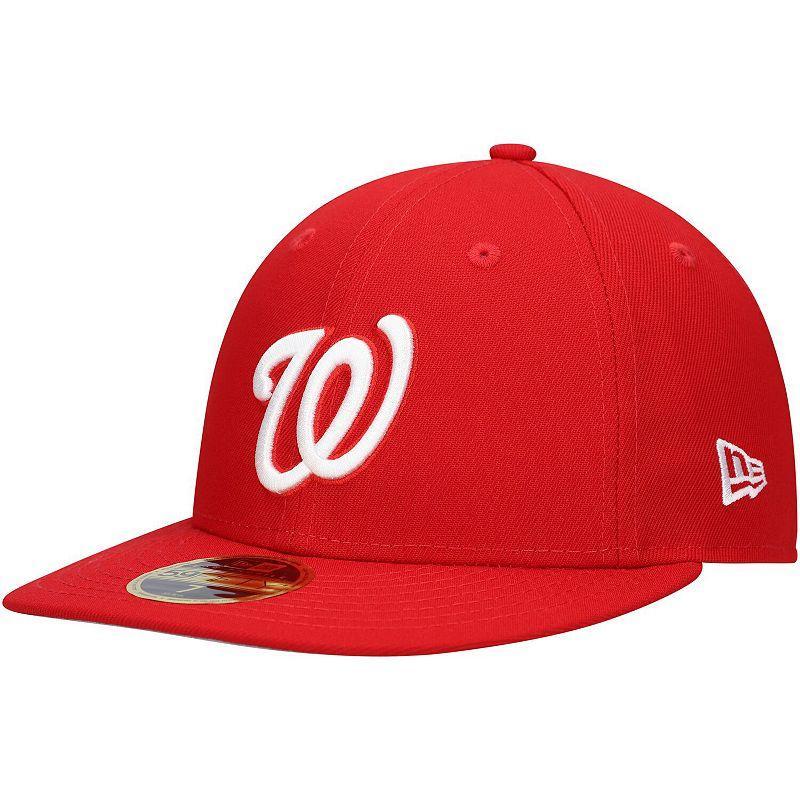 Mens New Era Scarlet Washington Nationals Low Profile 59FIFTY Fitted Hat Product Image