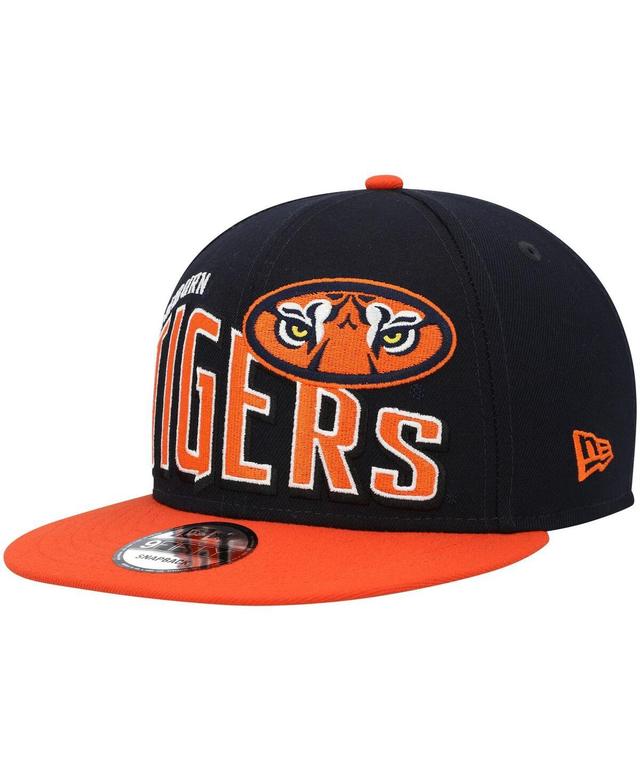 Mens New Era Navy Auburn Tigers Two-Tone Vintage-Like Wave 9FIFTY Snapback Hat Product Image