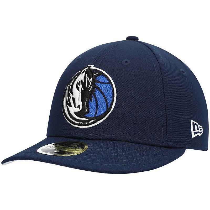 Mens New Era Dallas Mavericks Team Low Profile 59FIFTY Fitted Hat Blue Product Image