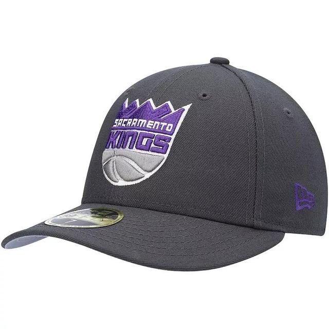 Mens New Era Gray Sacramento Kings Team Low Profile 59FIFTY Fitted Hat Product Image