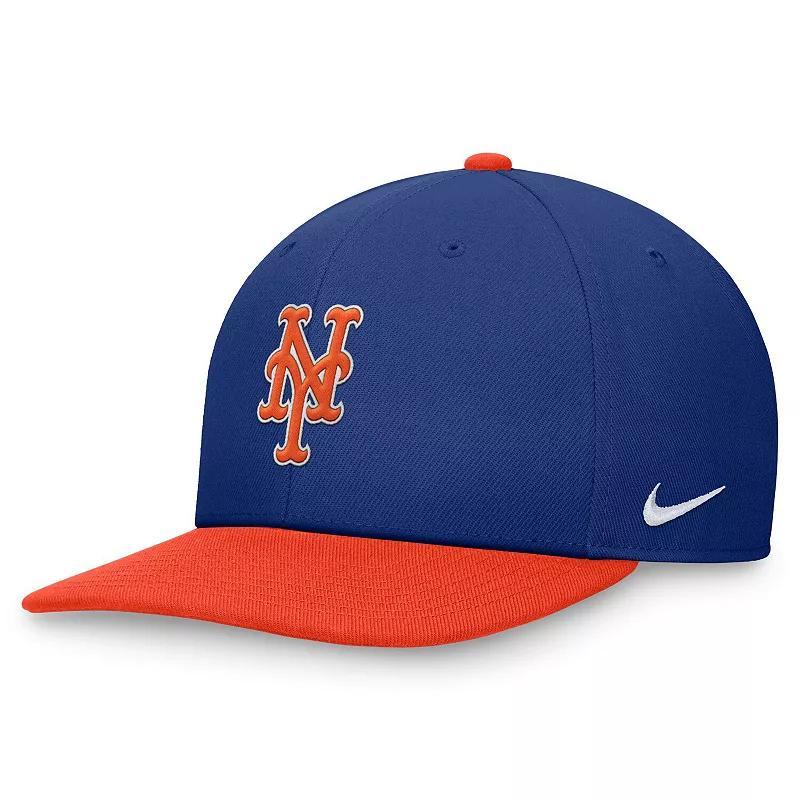 Mens Nike /Orange Houston Astros Evergreen Two-Tone Snapback Hat Blue Product Image