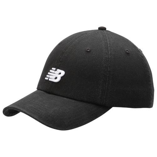 New Balance Mens New Balance 6-Panel Curved Hat - Mens Black/White Product Image