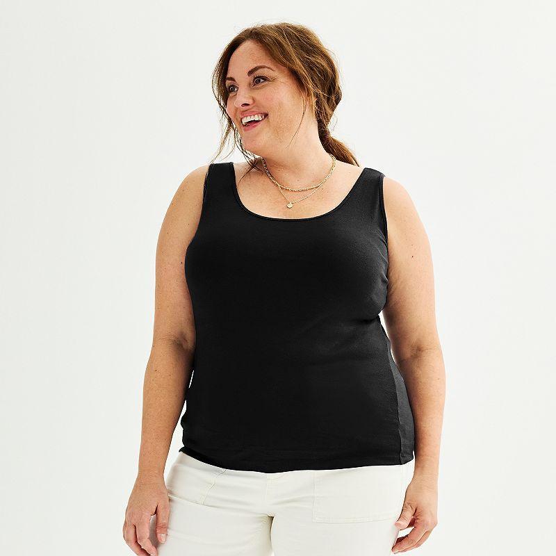 Plus Size Sonoma Goods For Life Everyday Layering Tank, Womens Product Image