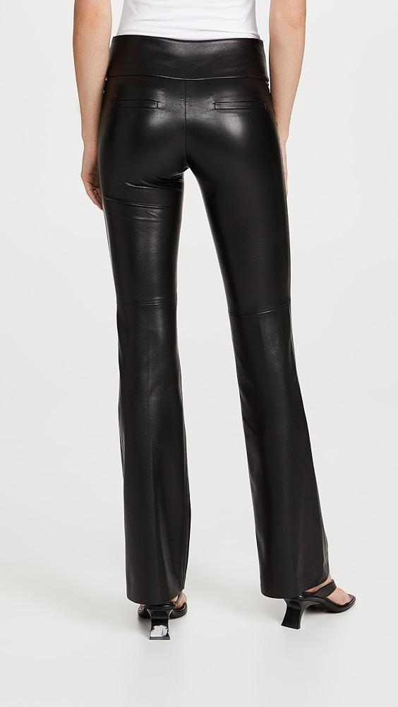 alice + olivia Olivia Vegan Leather Pants | Shopbop Product Image