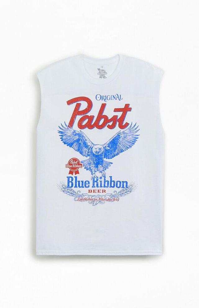 Ripple Junction Mens Pabts Blue Ribbon Cutoff Tank Top Product Image