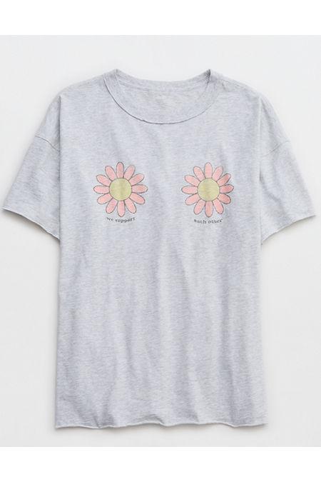 Aerie Graphic Oversized Boyfriend T-Shirt Women's Product Image