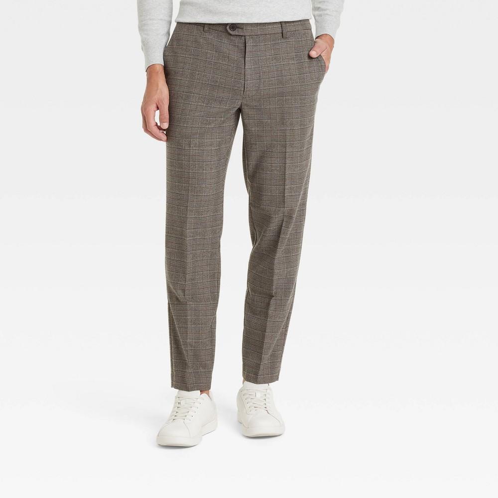 Mens Slim Fit Trousers - Goodfellow & Co Brown 34x30 Product Image