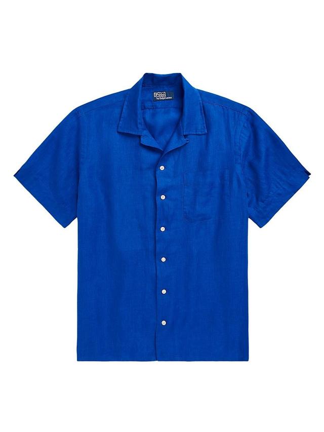 Mens Linen Short-Sleeve Sport Shirt Product Image