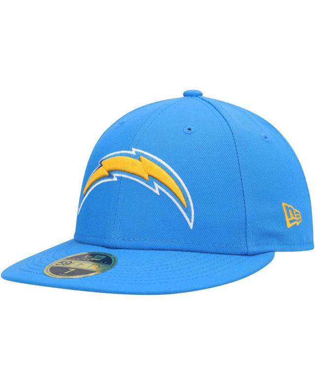 Mens New Era Powder Blue Los Angeles Chargers Logo Omaha Low Profile 59FIFTY Fitted Hat Product Image