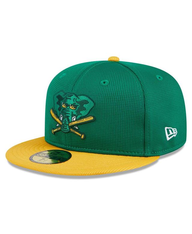 Mens New Era Kelly Green Oakland Athletics 2024 Batting Practice 59FIFTY Fitted Hat Product Image