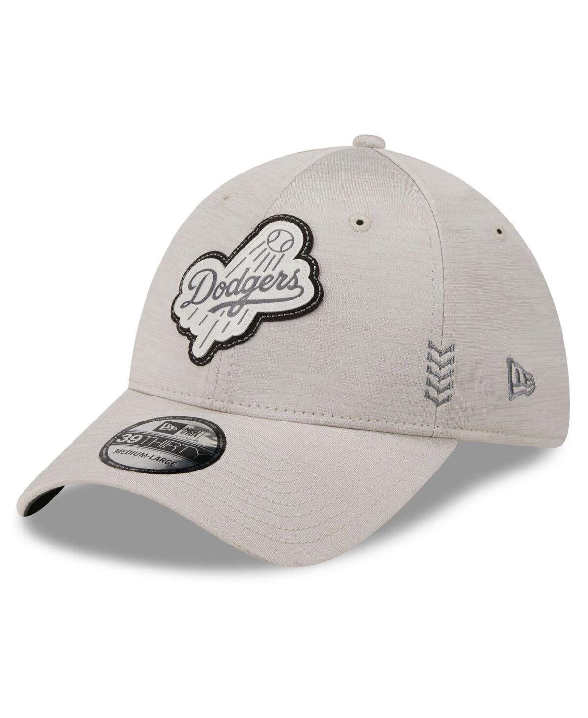 Mens New Era Cream Los Angeles Dodgers 2024 Clubhouse 39THIRTY Flex Fit Hat Product Image