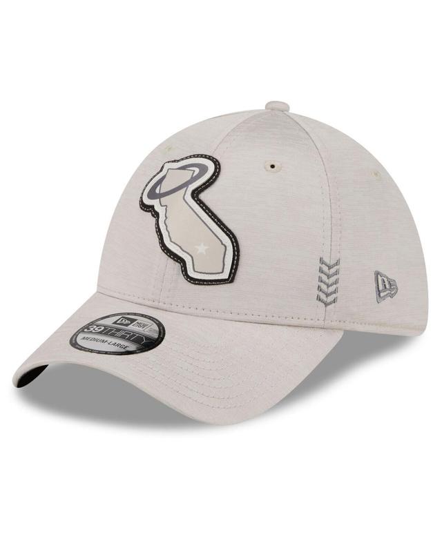 Mens New Era Cream Los Angeles Angels 2024 Clubhouse 39THIRTY Flex Fit Hat Product Image