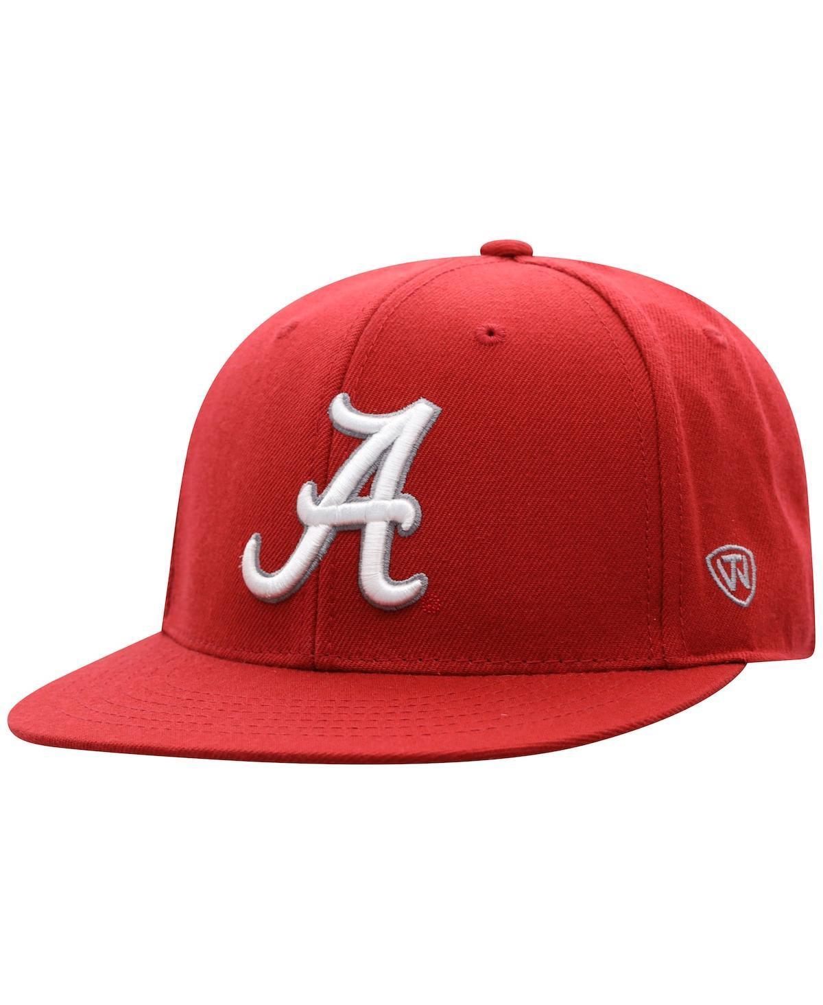 Mens Top of The World Crimson Alabama Crimson Tide Team Color Fitted Hat Product Image