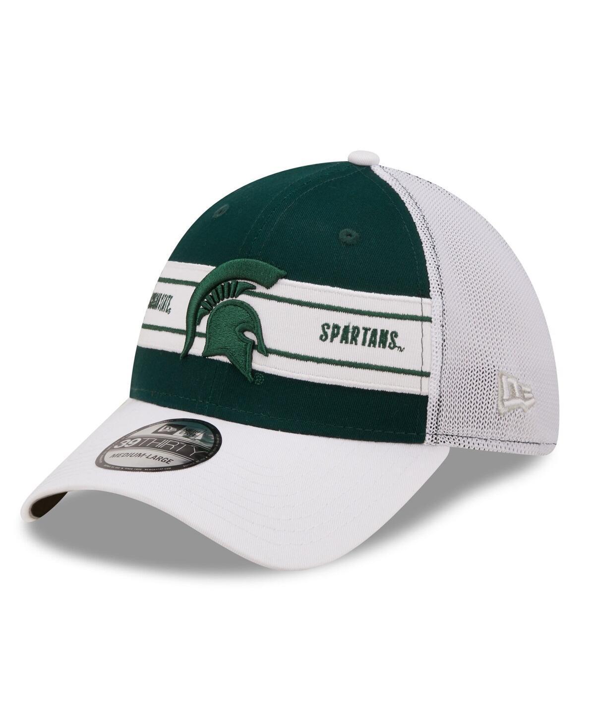 Mens New Era Green Michigan State Spartans Banded 39THIRTY Flex Hat - Green Product Image